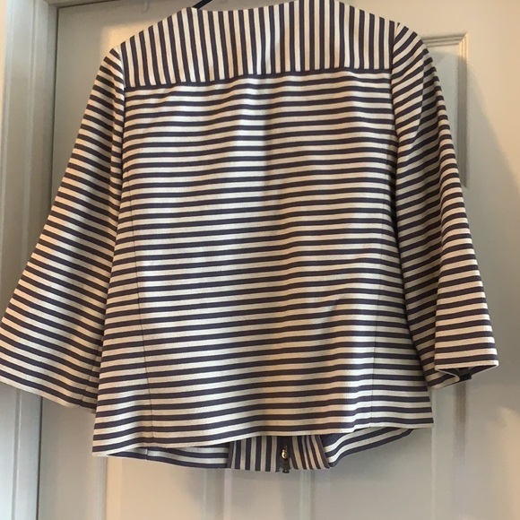Tory Burch Rene Striped Jacket - Picture 11 of 11